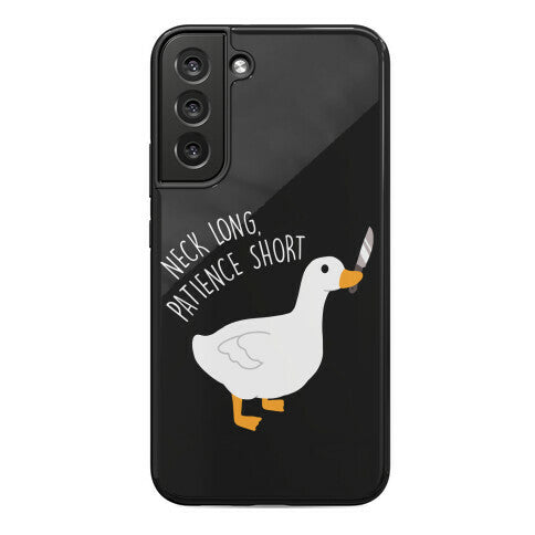 Neck Long, Patience Short Goose Phone Case